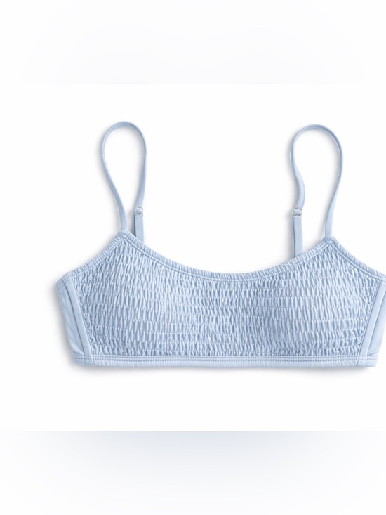 wild fable Other - Wild Fable Smocked Bikini Top Light Blue Size Small 4-6 Adjustable NWT $18